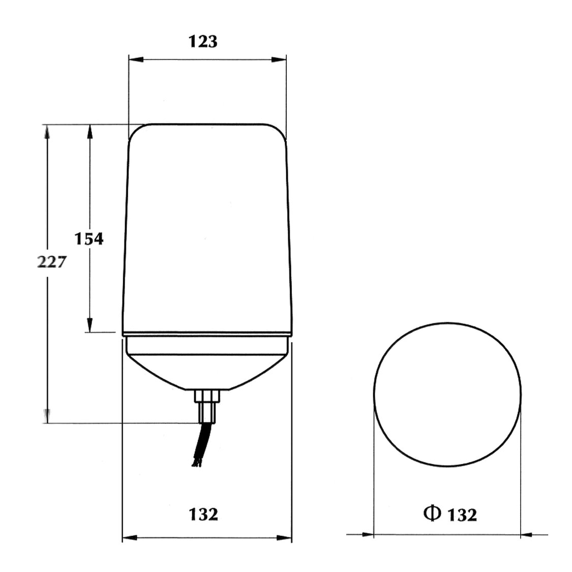 Dasteri Halogen Rundumleuchte Mit Schraub Montage 12V