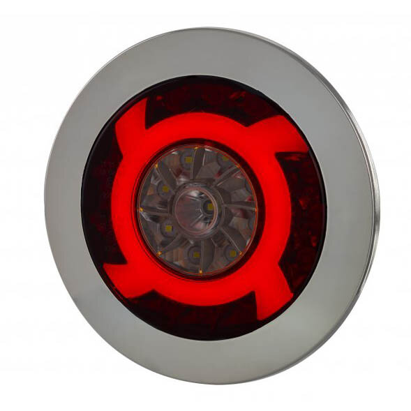 Horpol LED R&uuml;ckleuchte Chrom Lucy 122mm LZD 2425