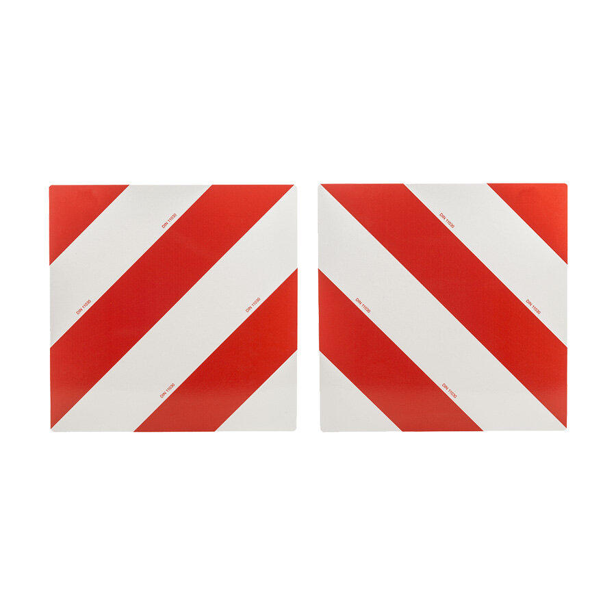 Set Breitenschilder Aluminium 423x423 mm | Links + Rechts