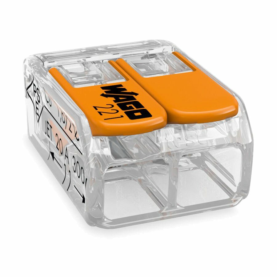 Wago 221-412 Anschlussklemme 2-fach 100 St&uuml;ck