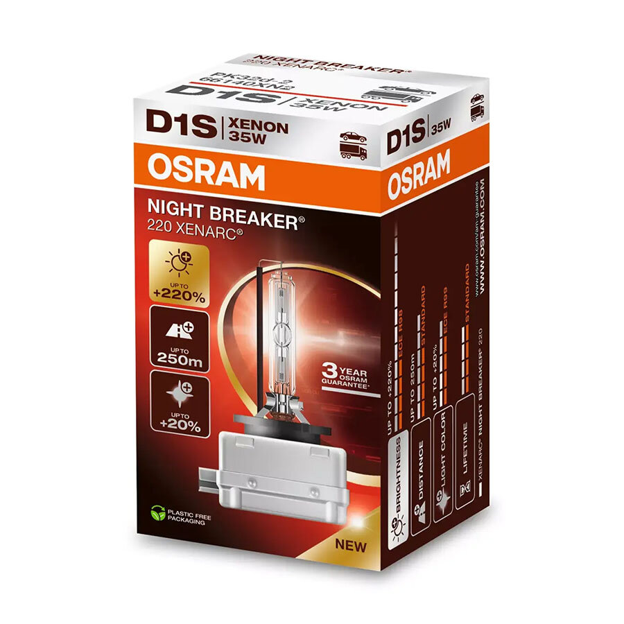 Osram D1S Xenonlampe 35W Night Breaker 220 PK32d-2