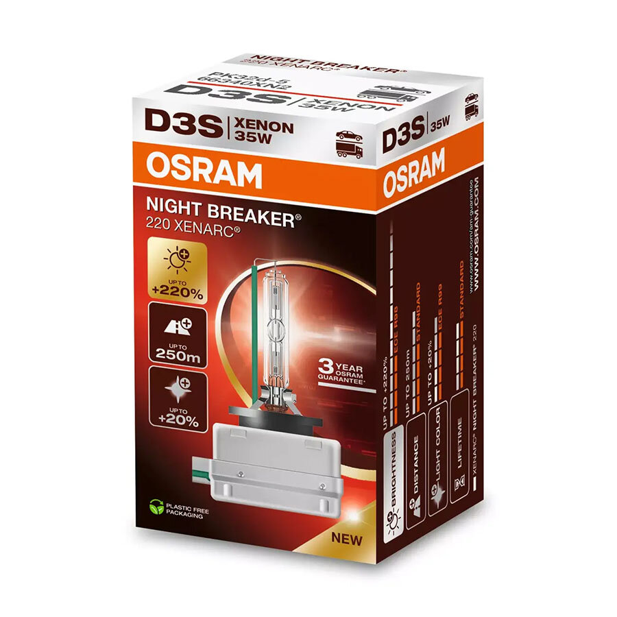 Osram D3S Xenonlampe 35W Night Breaker 220 PK32d-5