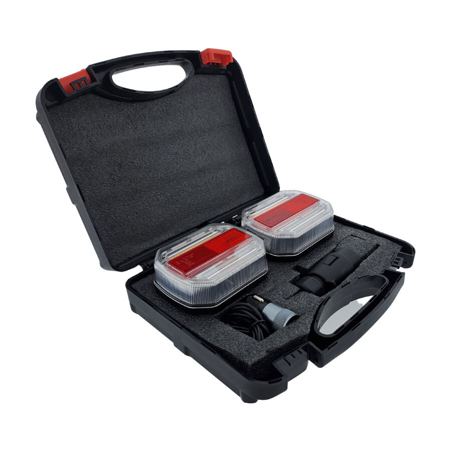 LED R&uuml;ckleuchten Set Kabellos 12/24V