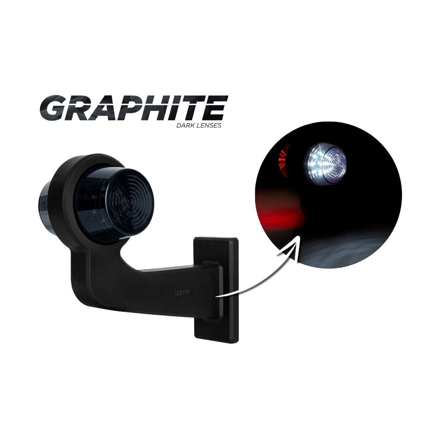 Horpol LED Begrenzungsleuchte 2-Funktionen Lang Links Dark-Look