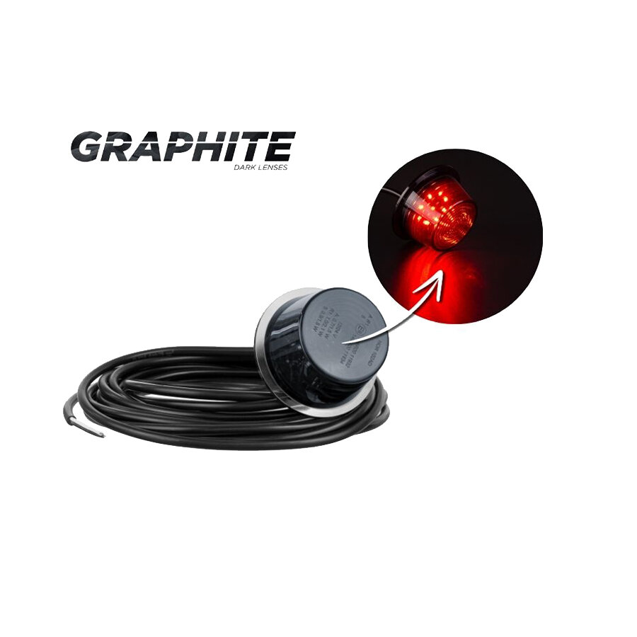 Horpol LED Begrenzungsleuchte Unit Rot | MDC 2570/GRAPHITE/3M