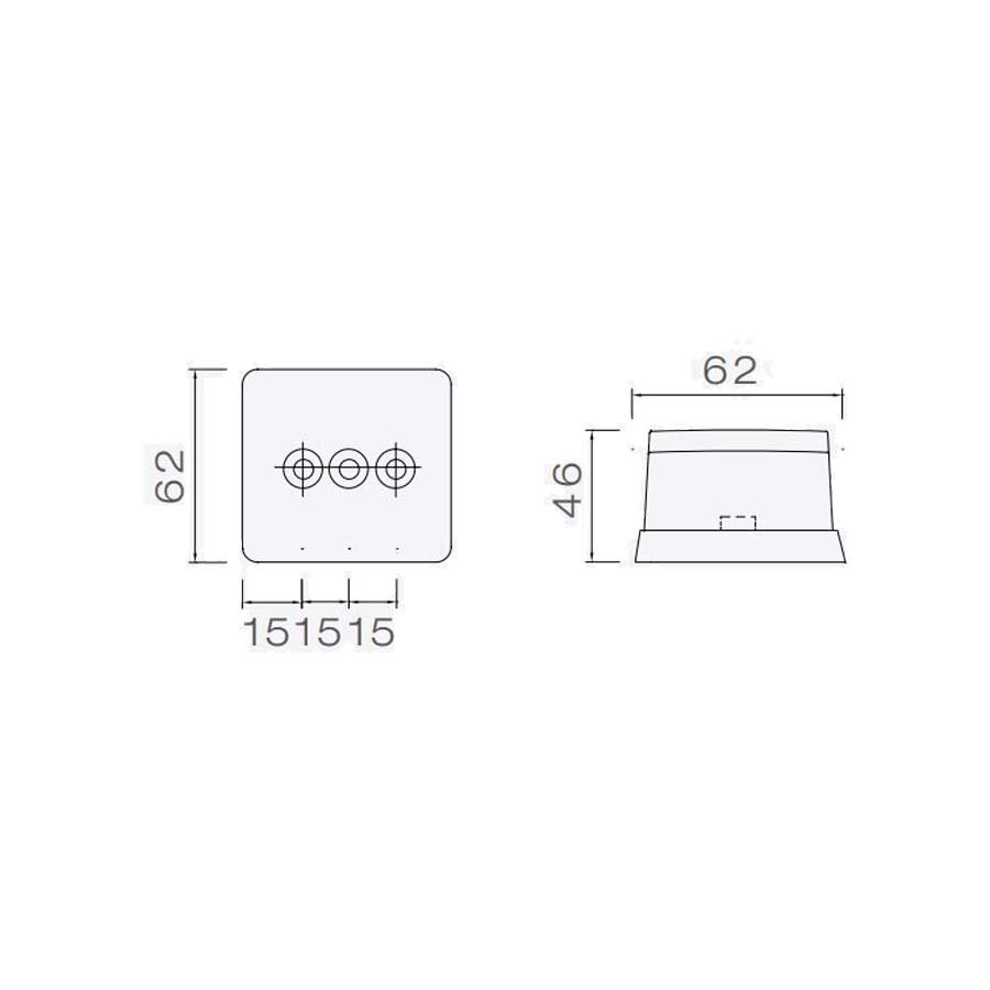 Asp&ouml;ck LED Markierungsleuchte Flexipoint Wei&szlig; 0,5m Kabel 12V