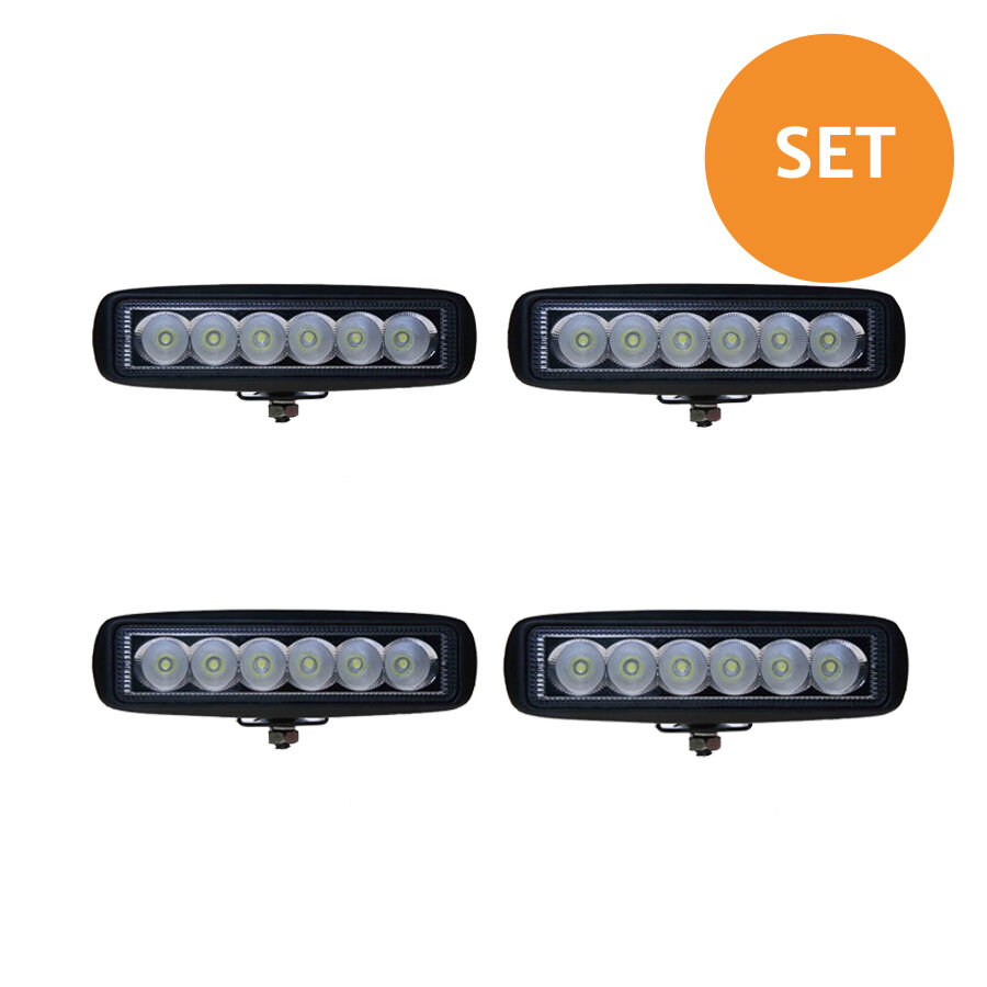 4er Set 18W LED Fluter 18W Basic