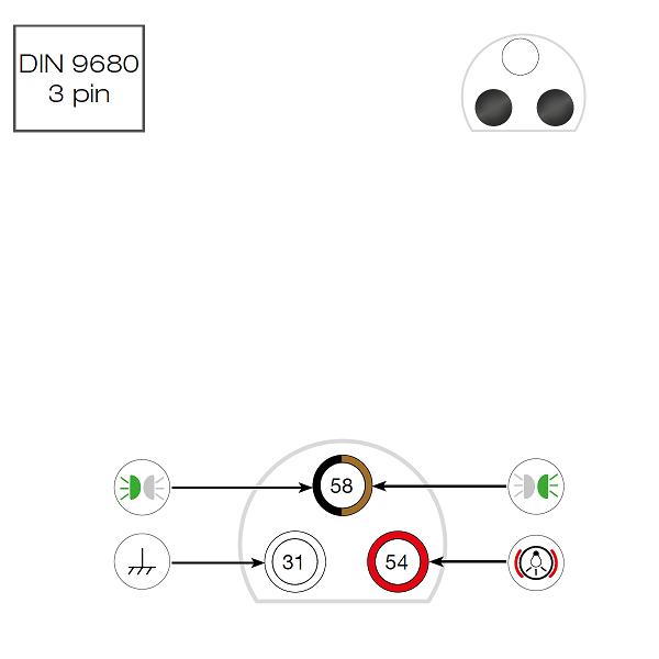 3-Poliger ContraStecker Plastik