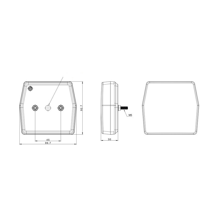 Fristom LED Beleuchtungsset Anh&auml;nger Fristom FT-222 12V