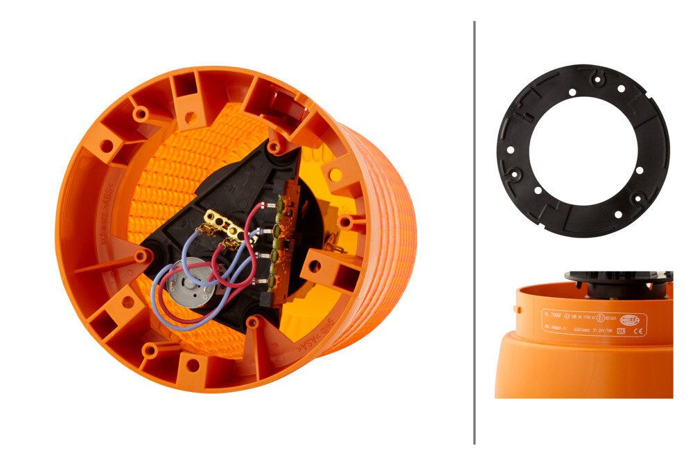 Hella Halogen Rundumleuchte Orange KL7000 24V | 2RL 008 061-111