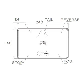 Asp&ouml;ck R&uuml;ckleuchte MultiLED II Rechts 8P