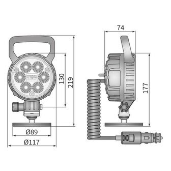 Wesem Mobiler LED Breitstrahler 1500LM