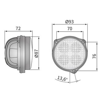 Wesem LED Einbau Breitstrahler 1500LM + Kabel