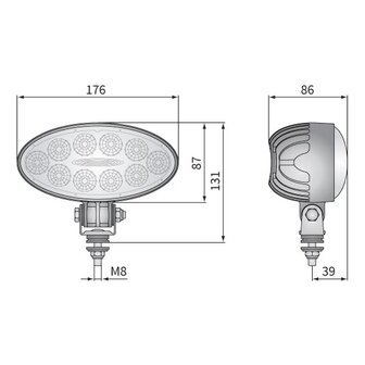 Wesem LED Breitstrahler 2200LM + Kabel