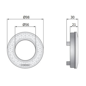 Wesem Sier Ring Rot F&uuml;r R&uuml;cklichtmodul