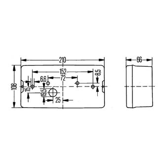 Afmetingen / Dimensions 2VP 006 040-121 Hella