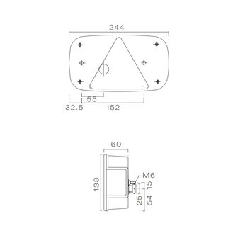 Asp&ouml;ck Multipoint III R&uuml;ckleuchte Rechts