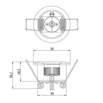 Dasteri LED Innenleuchte Einbau 1-Led