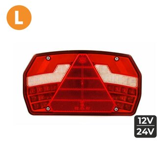 Dasteri LED R&uuml;ckleuchte Links 6 Funktionen + Dynamisch Blinker