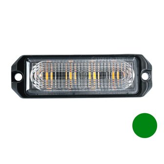 LED Blitzer 4-fach ultra Fl&auml;che Gr&uuml;n