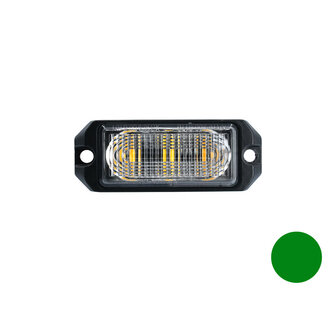 LED Blitzer 3-fach ultra Fl&auml;che Gr&uuml;n