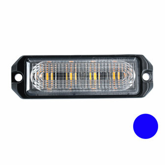 LED Blitzer 4-fach ultra Fl&auml;che Blau