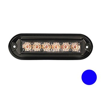 Dasteri Led Blitzer mit Schwarz Geh&auml;use Blau