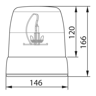 Dasteri Halogen Rundumleuchte Mit Magnetischer Unterlage