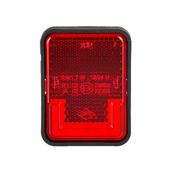 Horpol LED Positionsleuchte Rot + Reflektor NEON Look