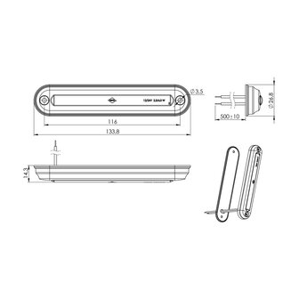 Horpol LED Innenleuchte 12-24V Warm Wei&szlig; LWD 2527