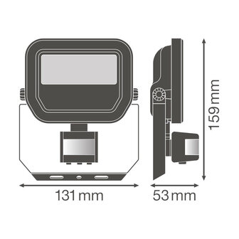 Ledvance 10W LED Fluter 230V + Sensor 4000K