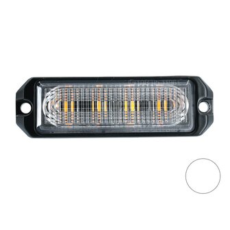 LED Blitzer 4-fach ultra Fl&auml;che Wei&szlig;