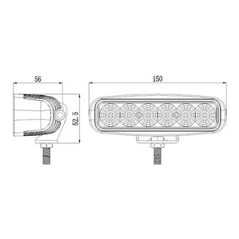 30W LED Fernscheinwerfer