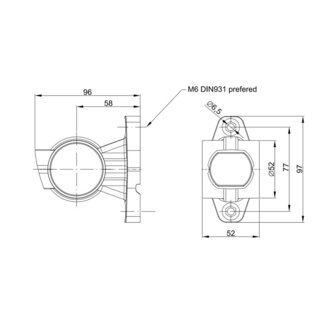 Fristom LED Begrenzungsleuchte 3-Funktionen FT-140 Rechts