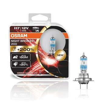 Osram H7 Night Breaker 200 Duobox 12V 55W PX26d