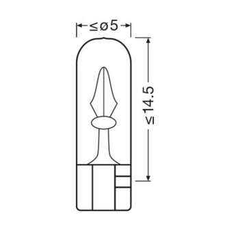 Osram Gl&uuml;hbirne 24V Original Line W2x4.6d 10 St&uuml;ck