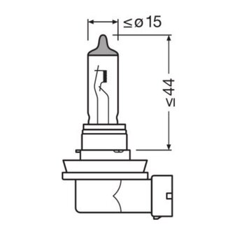 Osram H11 Halogen Birne 12V 55W PGJ19-2 Night Breaker Silver