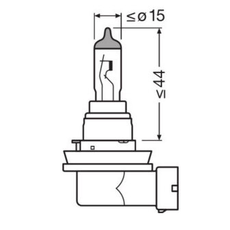 Osram H8 Halogen Birne 12V 35W PGJ19-1 Night Breaker Laser