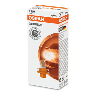 Osram Gl&uuml;hbirne 12V BX8.4d Original Line 10 St&uuml;ck