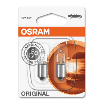 Osram Gl&uuml;hbirne 12V BA9s Original Line 2 St&uuml;ck