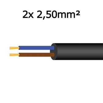 Flexibles Anschlusskabel 2x 2,50mm&sup2;