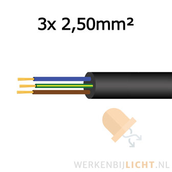 3x2,50mm2 neopreenkabel