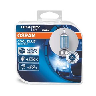 Osram HB4 Halogen Birne 12V 51W Cool Blue Intense P22d 2 St&uuml;ck