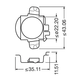 Osram H7 Ledriving Adapter Set 64210DA03