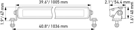 Hella LED Slim Lightbar 40&quot; | 1FJ 358 176-321