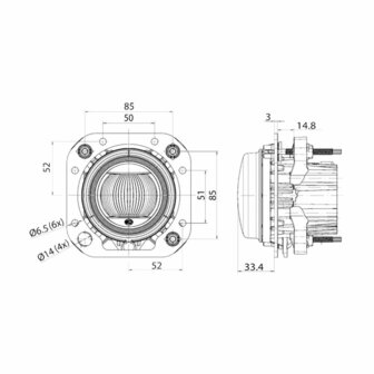 Hella LED Einbau Fernscheinwerfer Performance 12/24V | 1F0 011 988-131