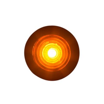 Horpol LED Positionsleuchte Orange Rund &Oslash;28mm Einbau