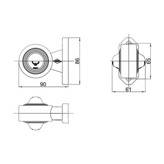 Horpol LED Begrenzungsleuchte 2-Funktionen Kurz Model U