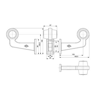 Horpol LED Begrenzungsleuchte 12-24V Orange-Rot Links LD 2620