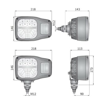 Wesem LED Hauptscheinwerfer Met Blinker Rechts K2